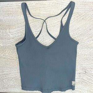 Vuori Rib Crop Tank size XS in color Flint